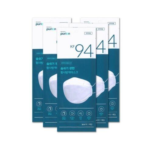 Purion KF94 Easy To Breath Mask 5 PCS - Made IN Korea
