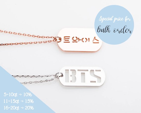EXO Necklace, TWICE Necklace, BTS Necklace