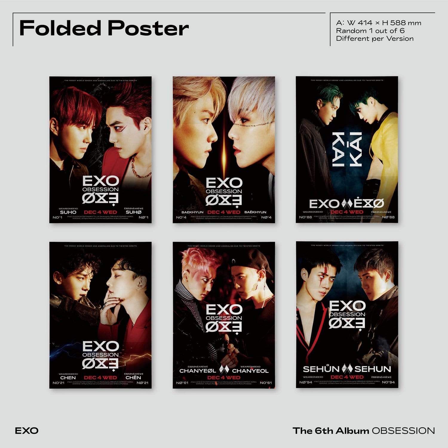 Pre-Order - EXO The 6th Album 'OBSESSION' (OBSESSION Ver.) – kpopcom