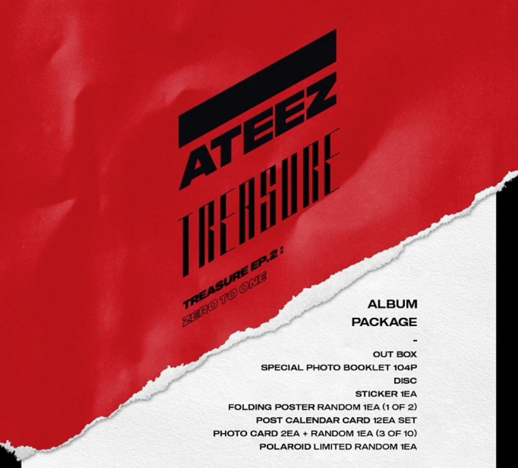 ATEEZ TREASURE EP.2 : ZERO TO ONE 2ND MINI ALBUM – kpopcom