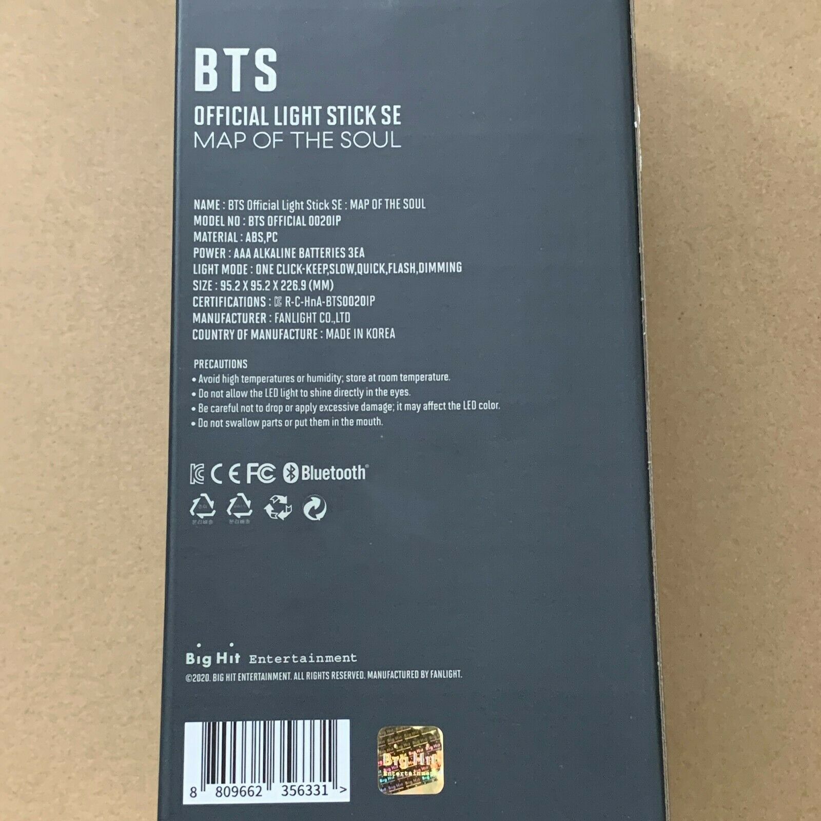 Official BTS Map of the Soul Special Edition (SE) Light Stick (SEALED) high quality