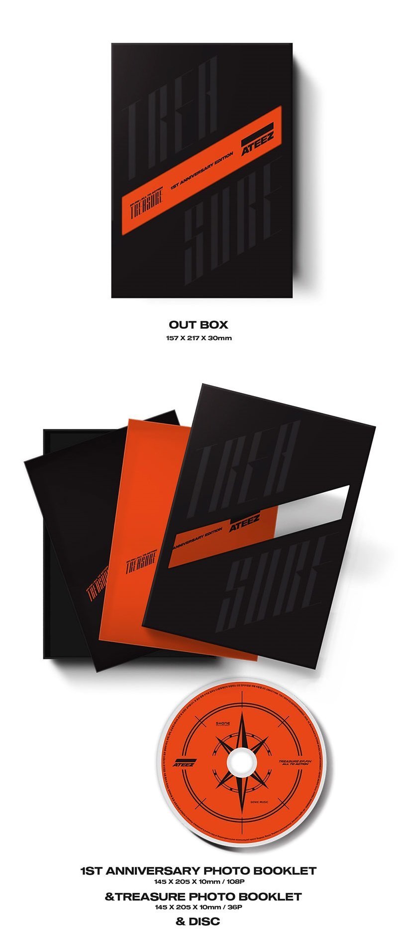 ATEEZ - [TREASURE EP.FIN : ALL TO ACTION] 1ST OFFICIAL ALBUM 1ST  ANNIVERSARY EDITION VER.