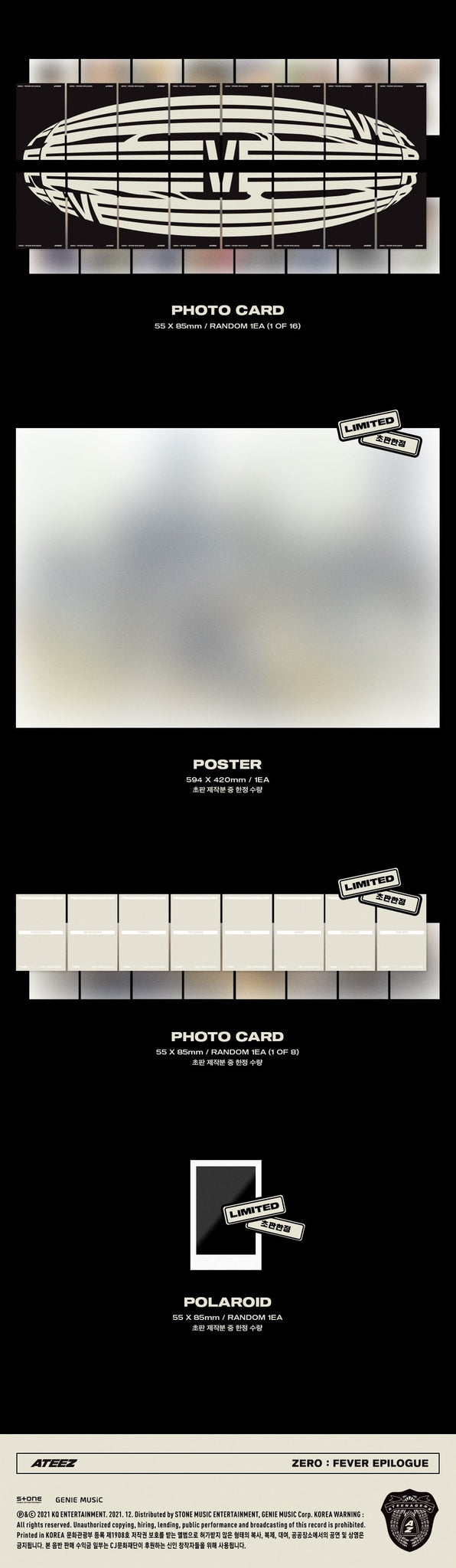 ATEEZ - ZERO : FEVER EPILOGUE - Official Poster Diary Ver.